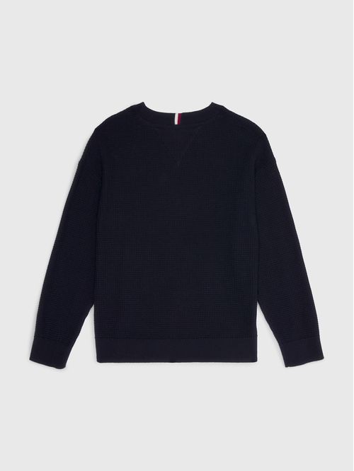 Sweater essential de punto gofrado