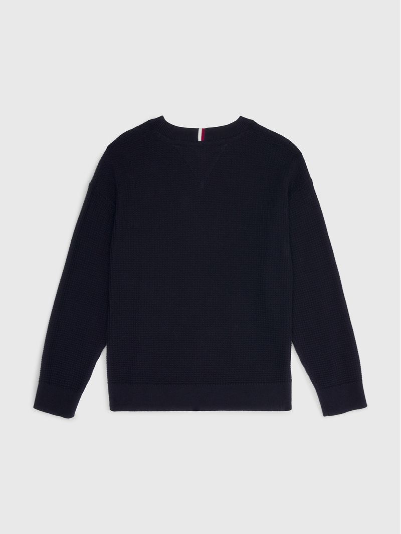 Sweater-essential-de-punto-gofrado