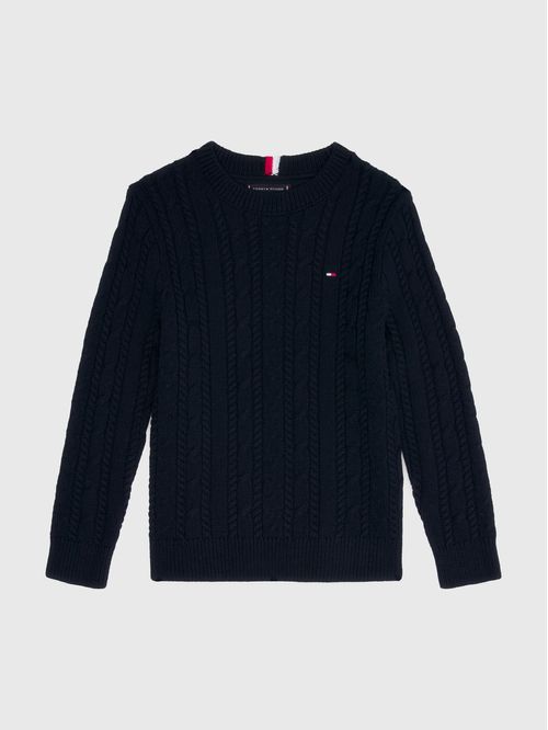 Sweater essential en punto trenzado