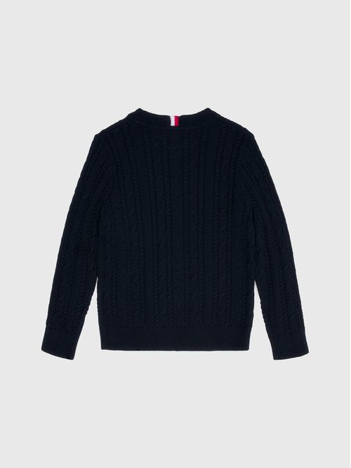 Sweater essential en punto trenzado