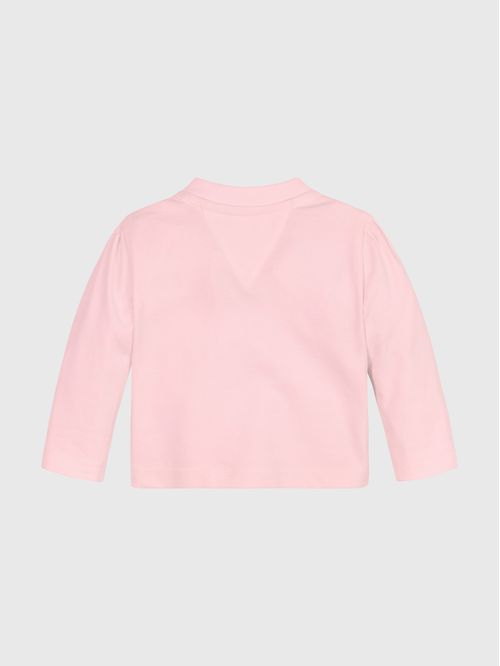 Remera amplia de manga larga con logo