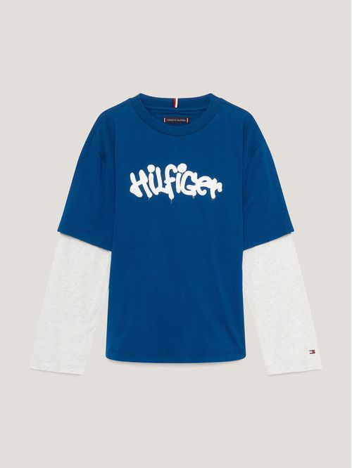 Remera de manga larga y corte clásico