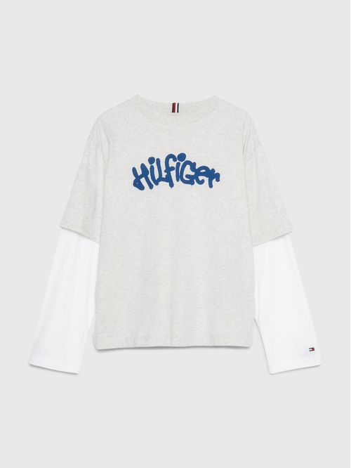 Remera de manga larga y corte clásico