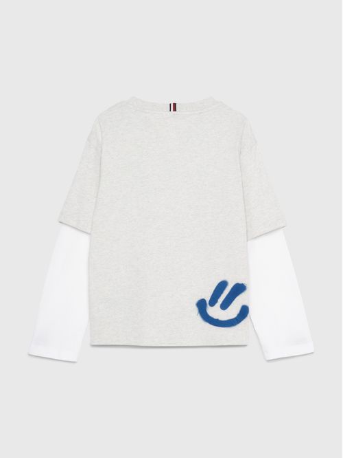 Remera de manga larga y corte clásico