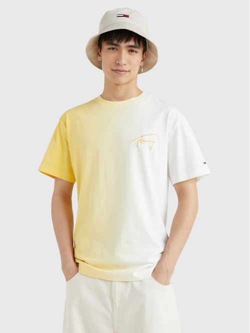 Remera de corte clásico con efecto degradé