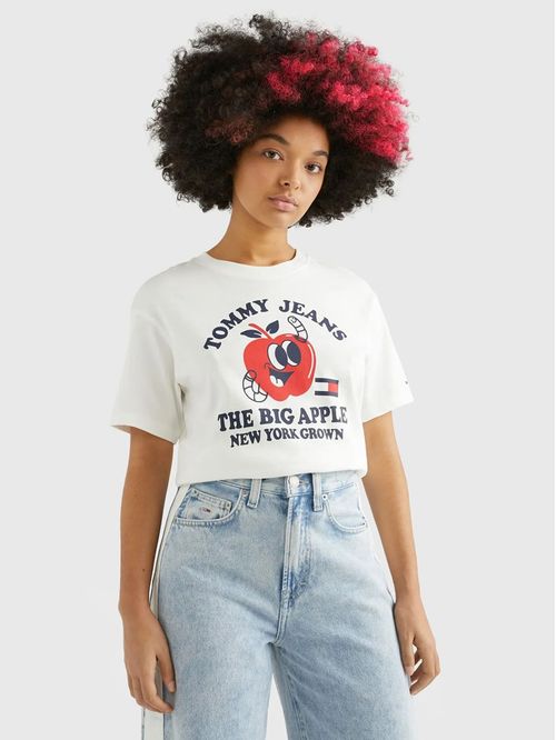 Remera de corte relaxed con logo