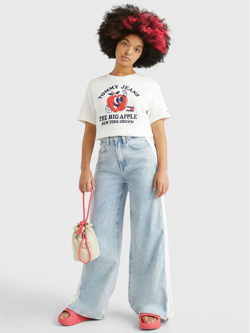 Remera de corte relaxed con logo