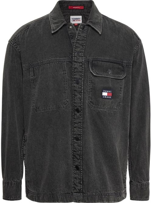 Sobrecamisa denim desteñida Essential