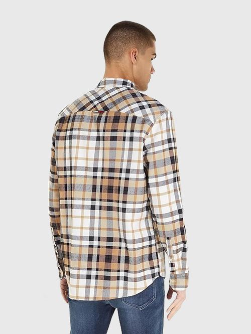 Camisa clásica de franela a cuadros Essential