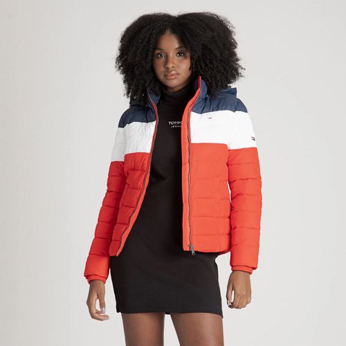 Campera acolchada colorblock