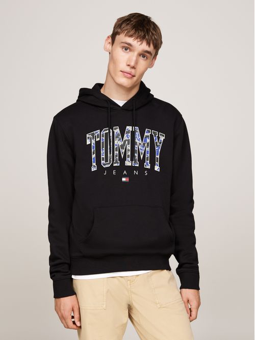Buzo regular con estampado de camuflaje en logo