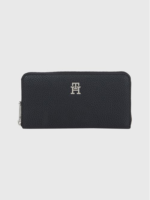 Billetera TH Emblem grande con cierre
