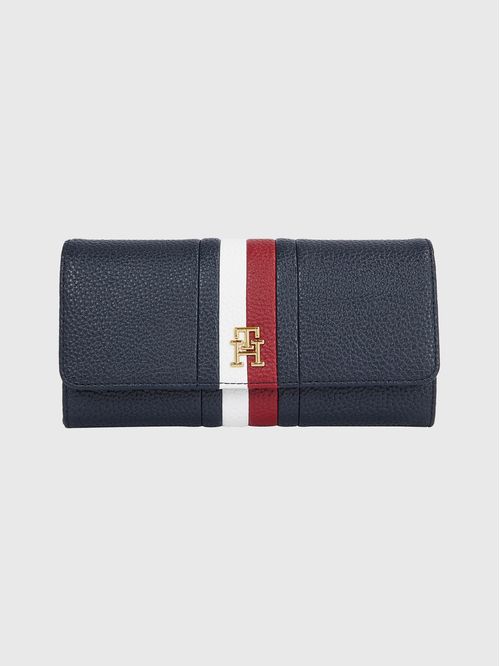 Billetera TH Emblem grande con solapa