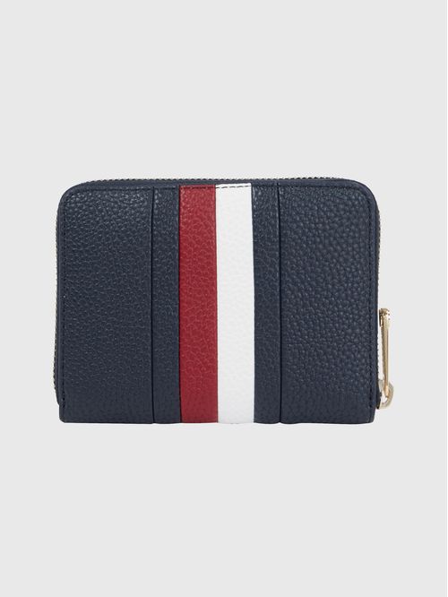 Billetera TH Emblem mediana con cierre