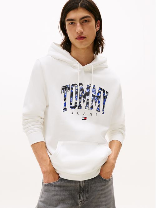 Buzo regular con estampado de camuflaje en logo