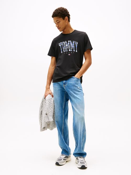 Remera regular con logo impreso