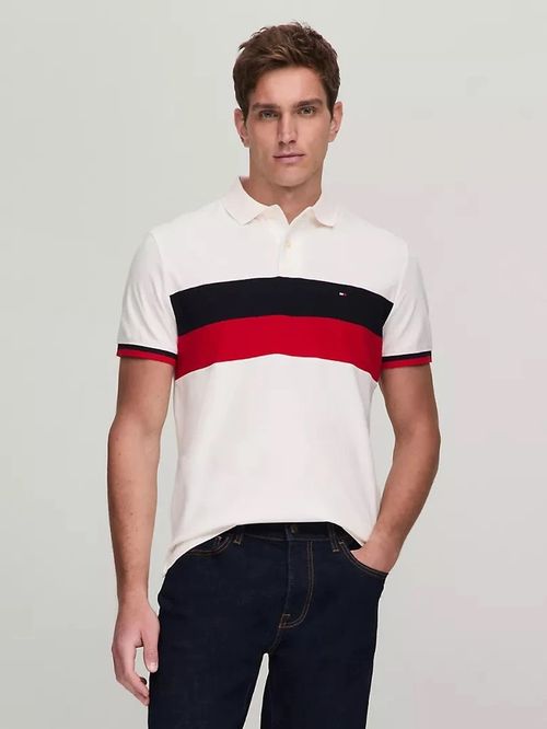 Chomba colorblock con logo