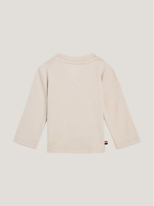 Remera amplia de manga larga con logo