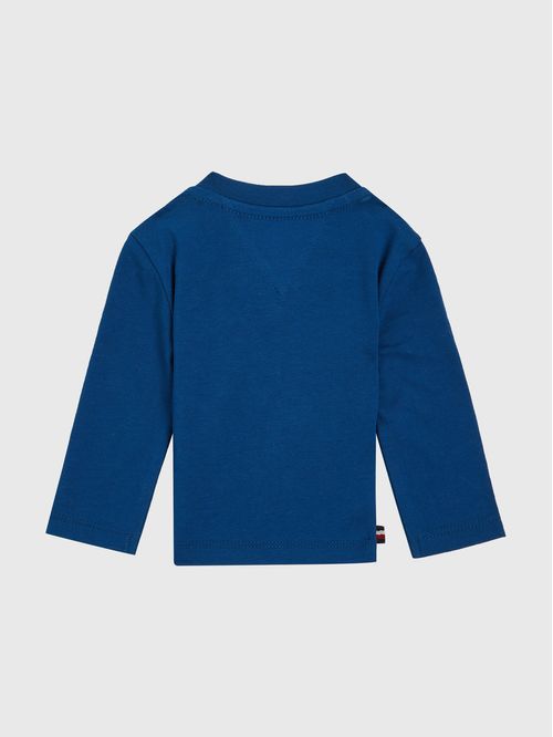 Remera amplia de manga larga con logo