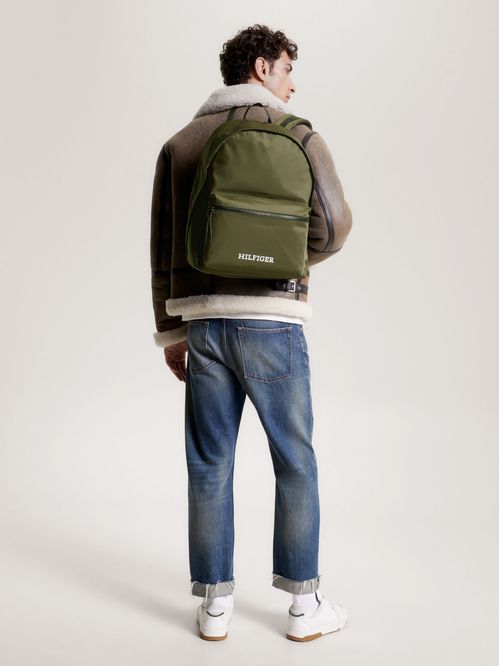 Mochila con logo monotipo Hilfiger
