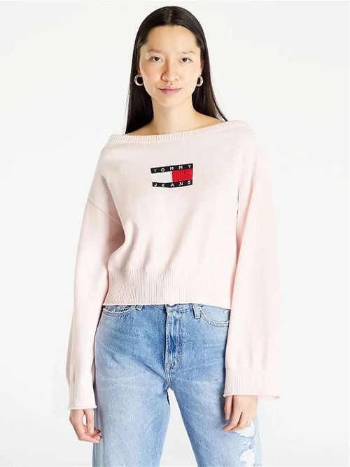 Sweater con bandera bordada en el pecho