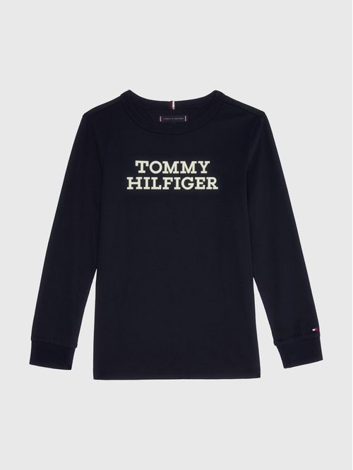 Remera de manga larga con logo