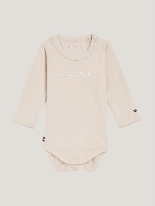 Body de manga larga con monotipo Hilfiger