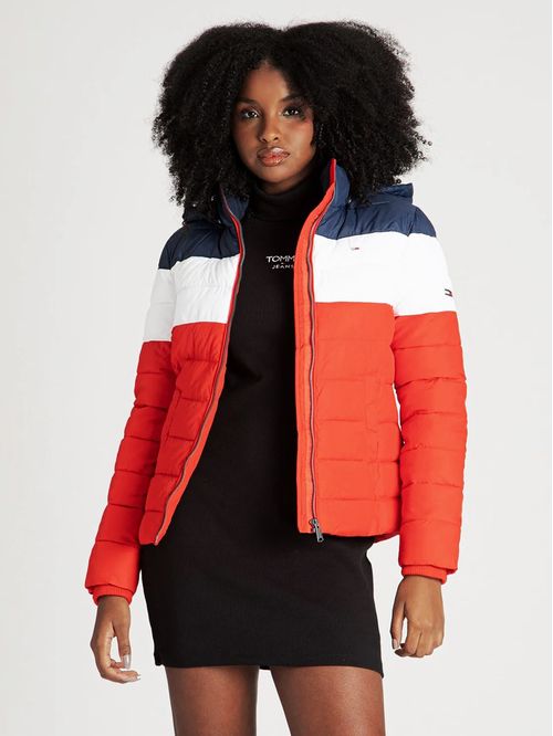 Campera acolchada colorblock
