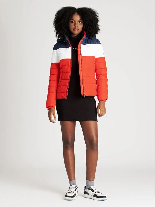 Campera acolchada colorblock