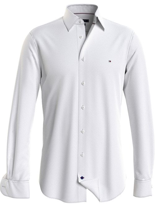 Camisa con microestampado de punto