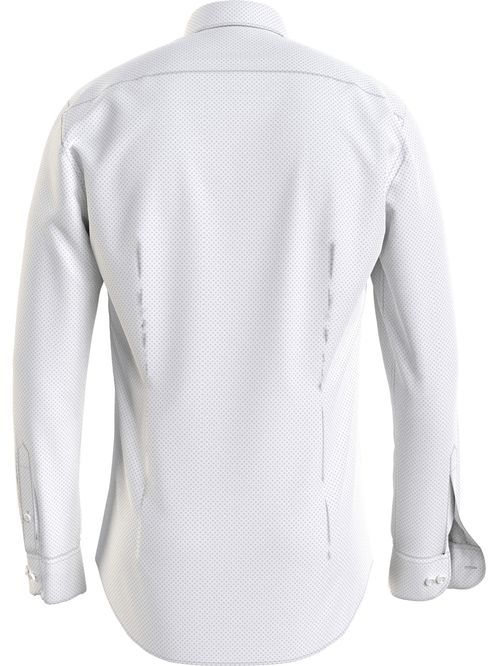 Camisa con microestampado de punto