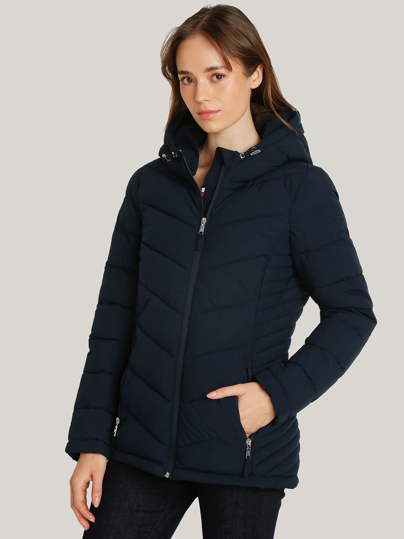 Tommy Jeans Abrigo Entallado Mujer Chaqueta Tommy Jeans