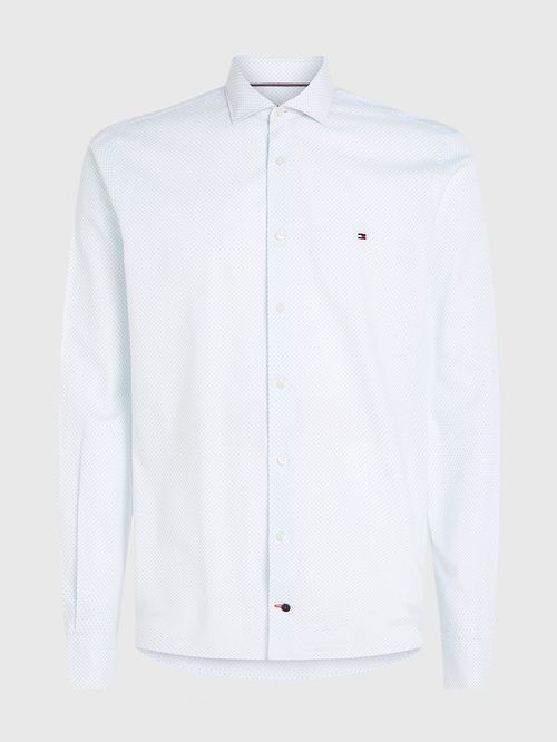 Camisa con microestampado de punto