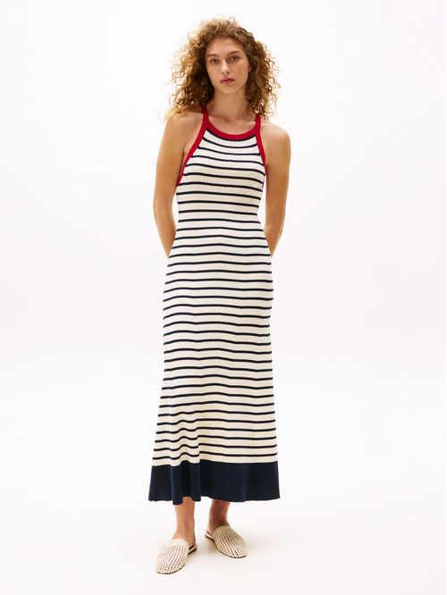 Vestido con rayas largo The Sofia Capsule