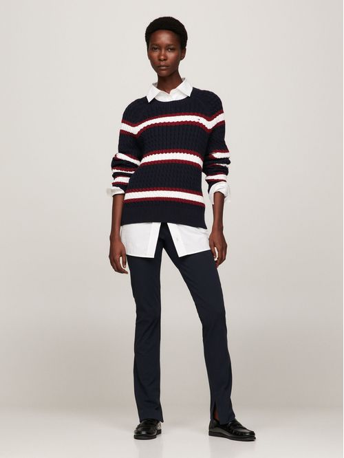 Pantalón slim de gabardina