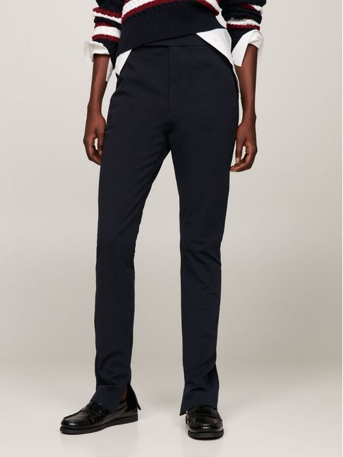 Pantalón slim de gabardina