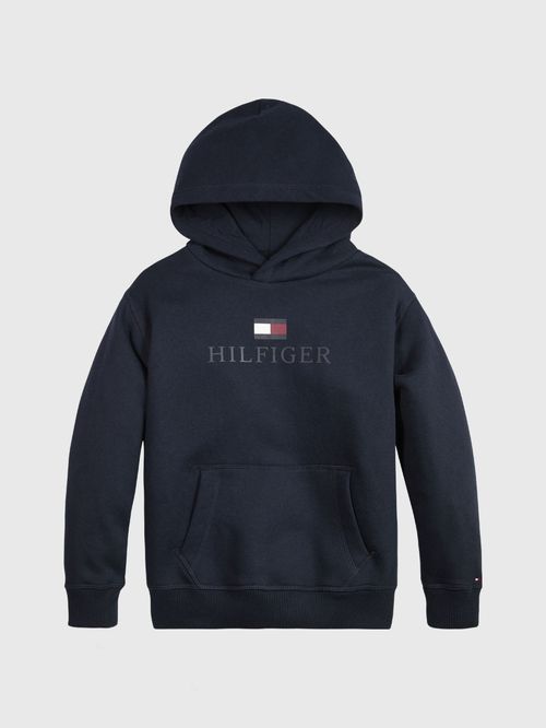 Buzo con capucha para niño con logo estampado