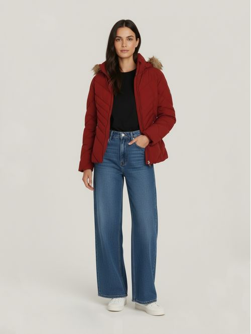 Campera acolchada con capucha