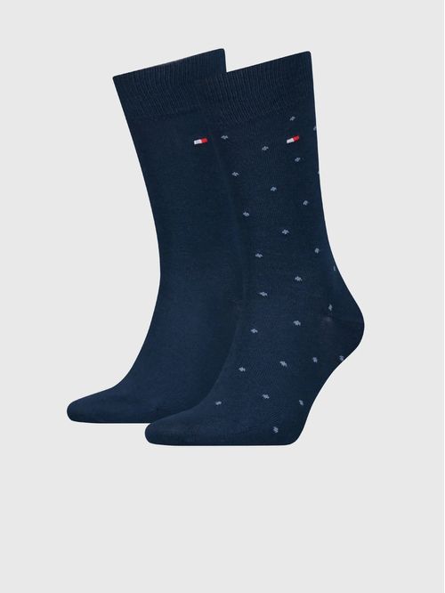 Medias con estampa de puntos- Pack de 2 pares