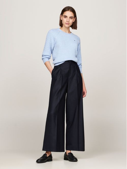 Sweater de punto trenzado regular fit