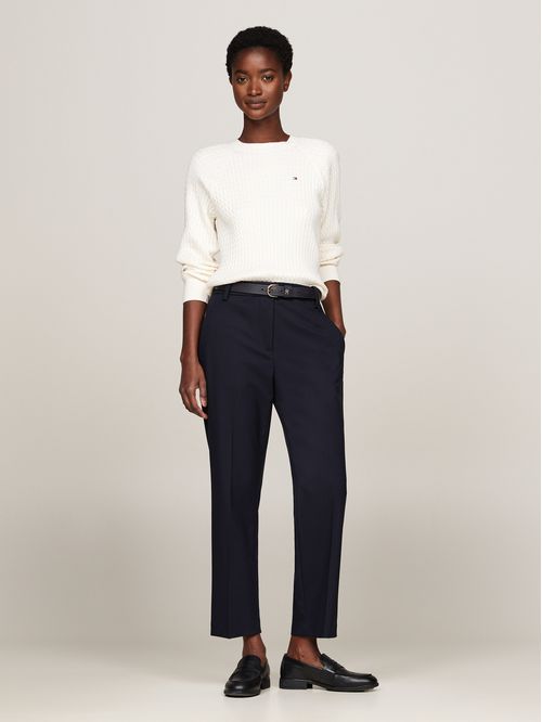 Sweater de punto trenzado regular fit