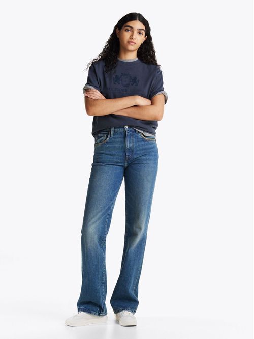 Remera con logo bordado regular fit