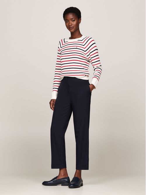 Sweater de punto trenzado regular fit