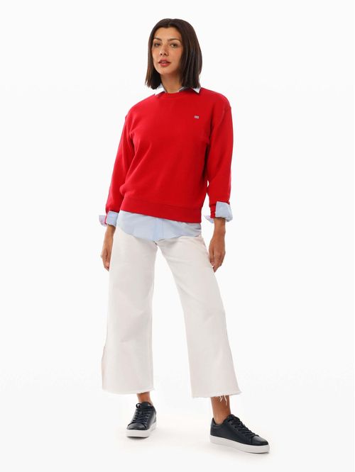 Buzo con logo bordado regular fit