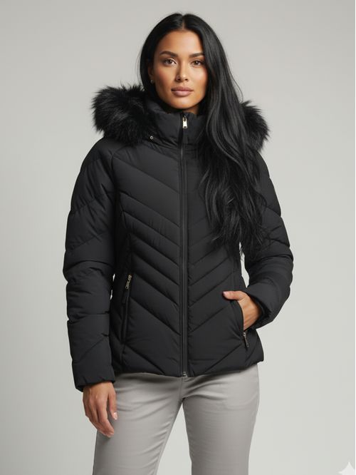 Campera acolchada con capucha