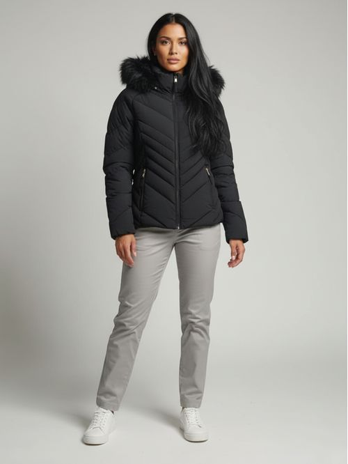 Campera acolchada con capucha