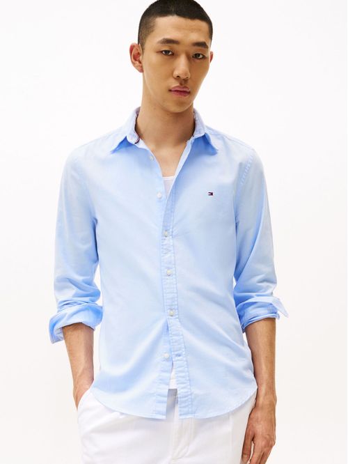 Camisa tejido dobby slim fit