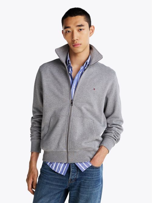 Buzo liviano con cierre regular fit