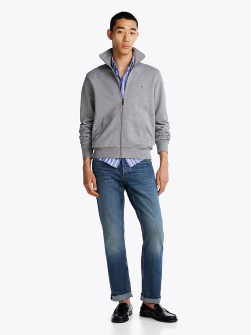 Buzo liviano con cierre regular fit