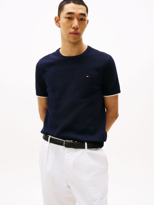 Sweater de manga corta con logo